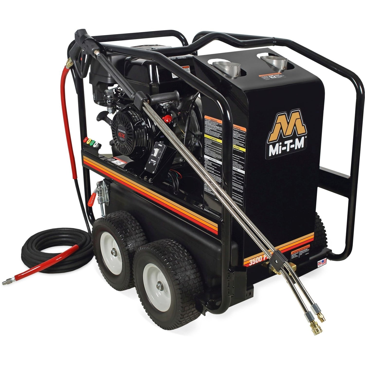 Mi-T-M HSP-3504-3MGH HSP Series 3500 PSI Gasoline Direct Drive Hot Water Pressure Washer