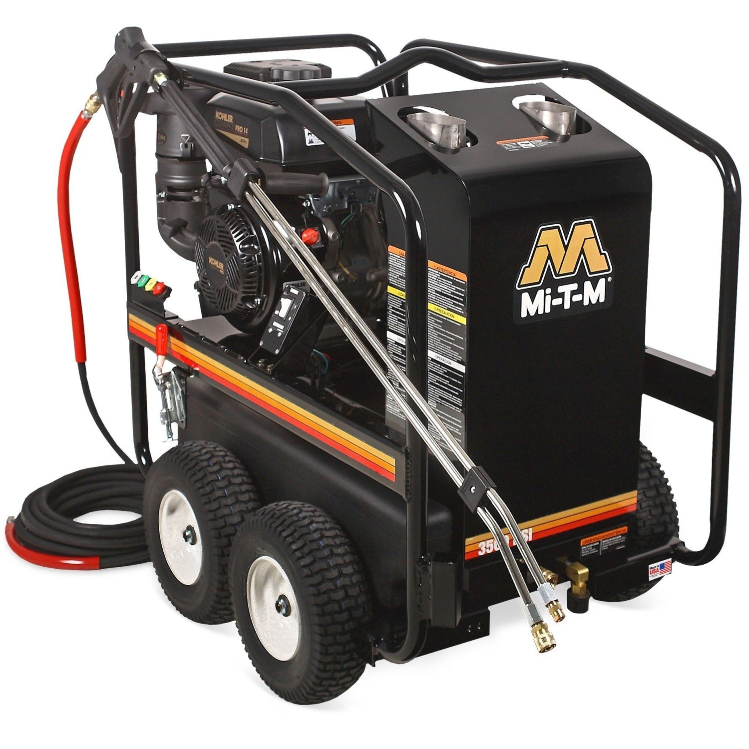 Mi-T-M HSP-3504-3MGK HSP Series 3500 PSI Gasoline Direct Drive Hot Water Pressure Washer