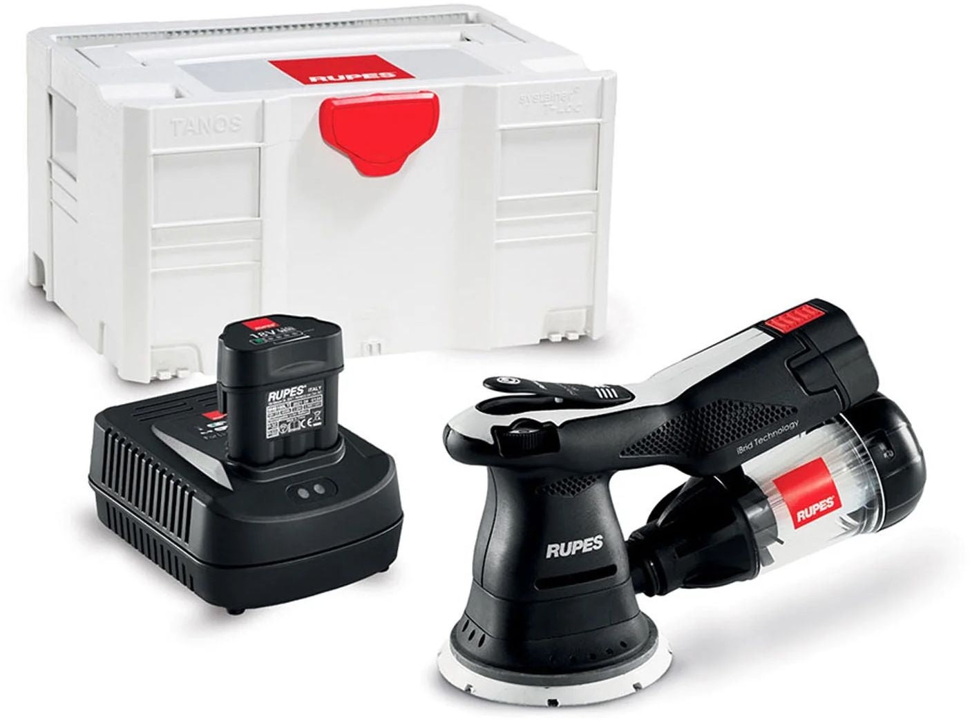 Rupes HSR73/BETA IBRID 125mm (5-in) Random Orbital Sander w/ Charger and Batteries In Systainer