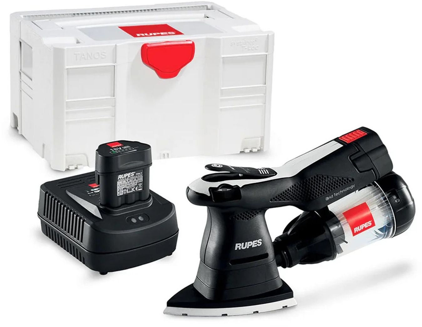 Rupes HSS73/BETA IBRID Orbital Sander Delta HSS73 w/ Charger and Batteries In Systainer