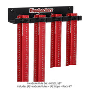 Woodpeckers HXSCL-SET HexScale 4-Piece Set w/ Stops and Rack-It