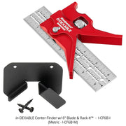 Woodpeckers I-CF6B-I in-DEXABLE Center Finder w/ 6" Blade and Rack-It