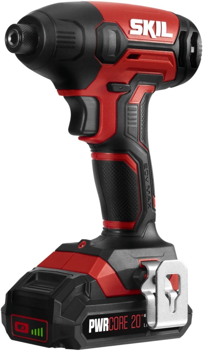 SKIL ID572702 PWR CORE 20 20V 1/4'' Hex Impact Driver Kit with PWRCore 20 Lithium Battery