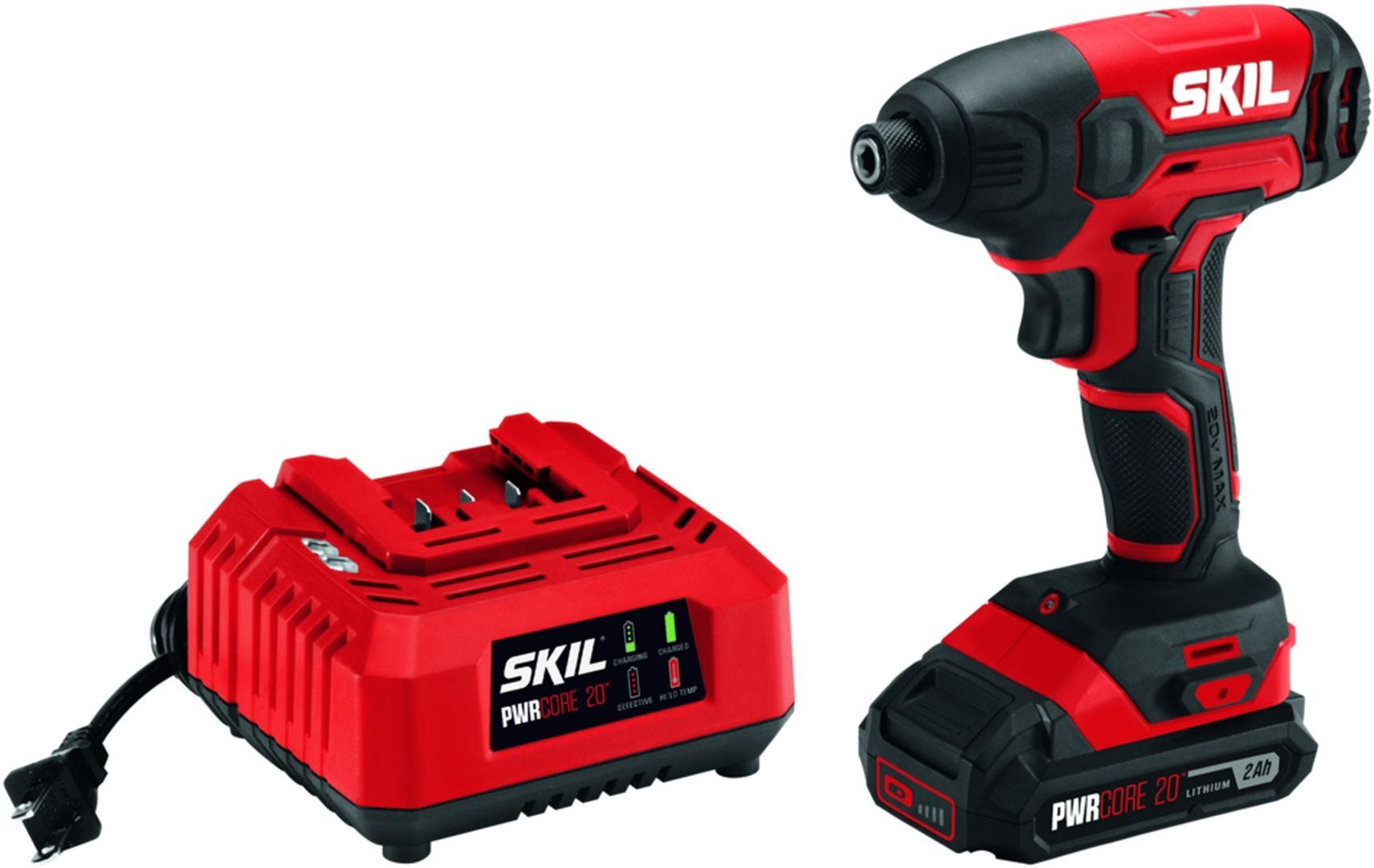 SKIL ID572702 PWR CORE 20 20V 1/4'' Hex Impact Driver Kit with PWRCore 20 Lithium Battery