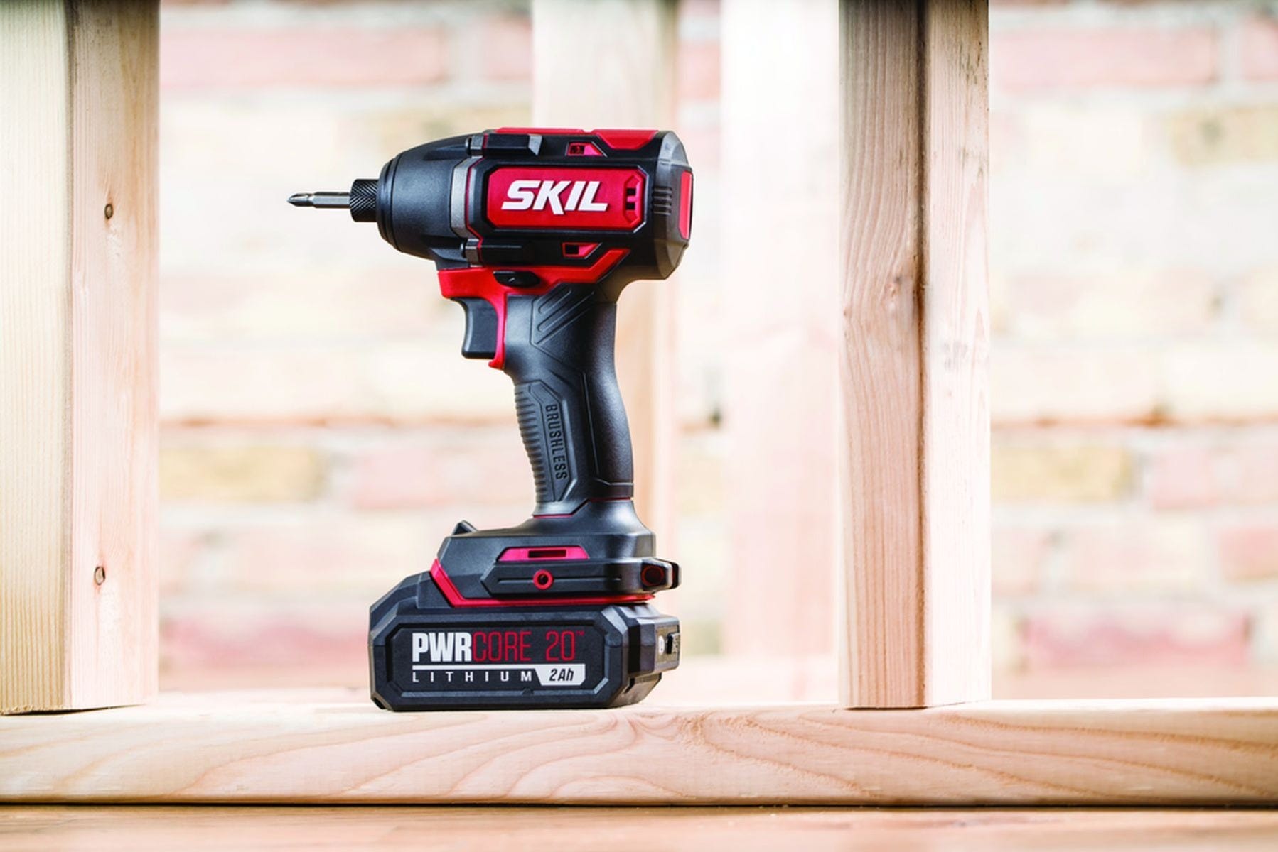 SKIL ID573902 PWR CORE 20 Brushless 20V 1/4 In. Hex Impact Driver Kit with Auto PWR JUMP Charger