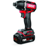 SKIL ID573902 PWR CORE 20 Brushless 20V 1/4 In. Hex Impact Driver Kit with Auto PWR JUMP Charger