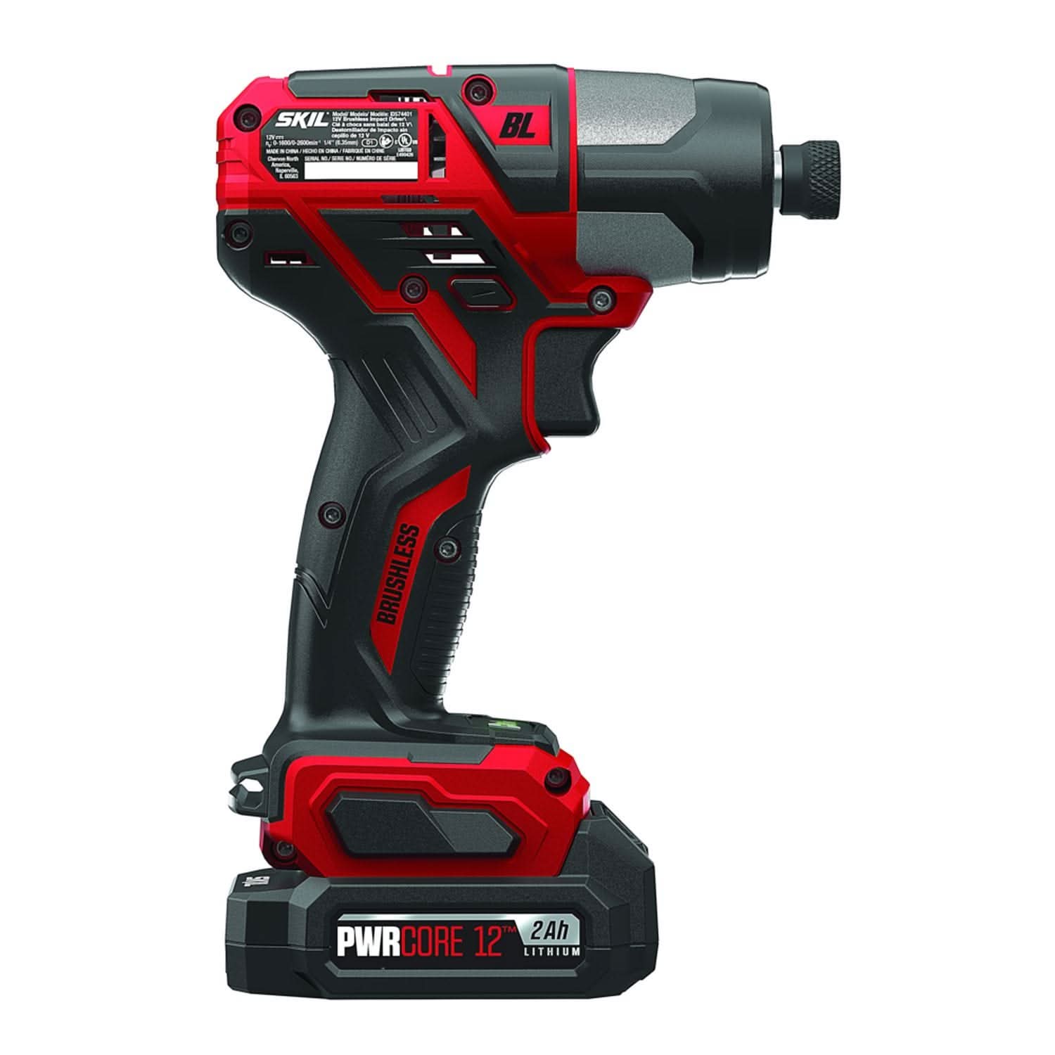 SKIL ID574402 PWRCore 12 Brushless 12V 1/4'' Hex Impact Driver with PWR JUMP Charger