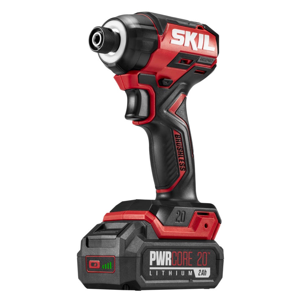 SKIL PWR CORE 20™ Brushless 20V 1/4 IN. Compact Hex Impact Driver Kit
