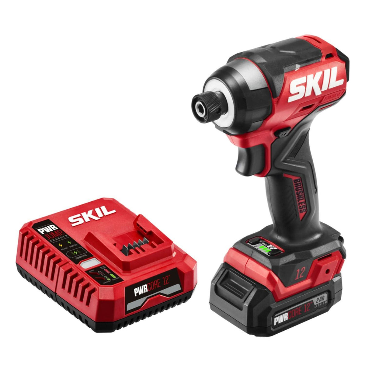 SKIL ID6744A-10 PWR CORE 12 Brushless 12V 1/4 IN. Hex Impact Driver Kit