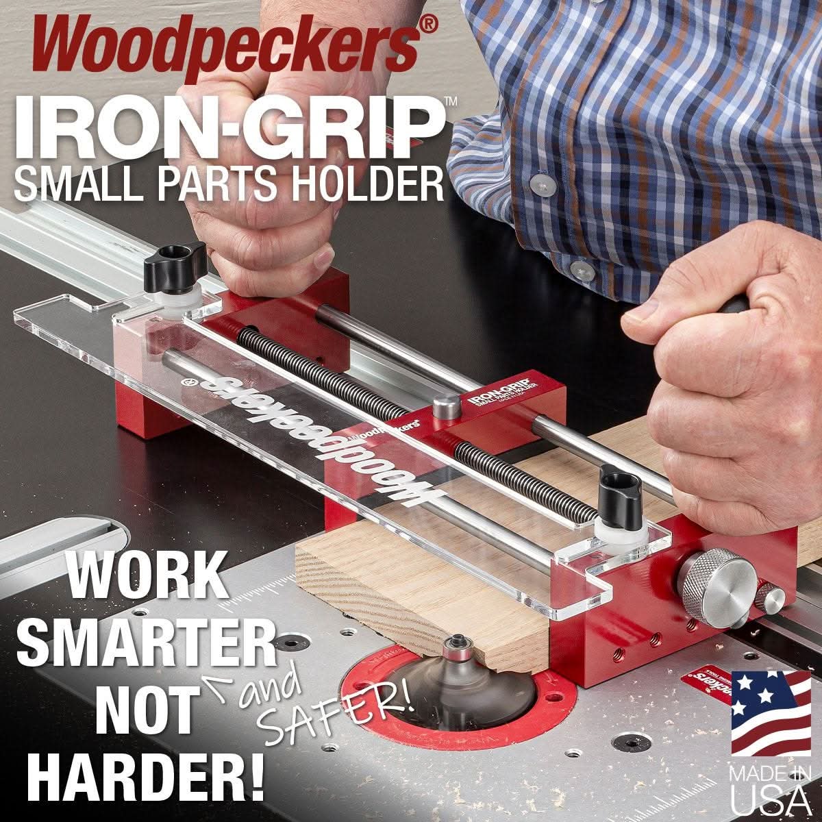 Woodpeckers IGSPH-EX 1.5 in. - 3 in. Extended Capacity Fence Guide for Iron-Grip Parts Holder
