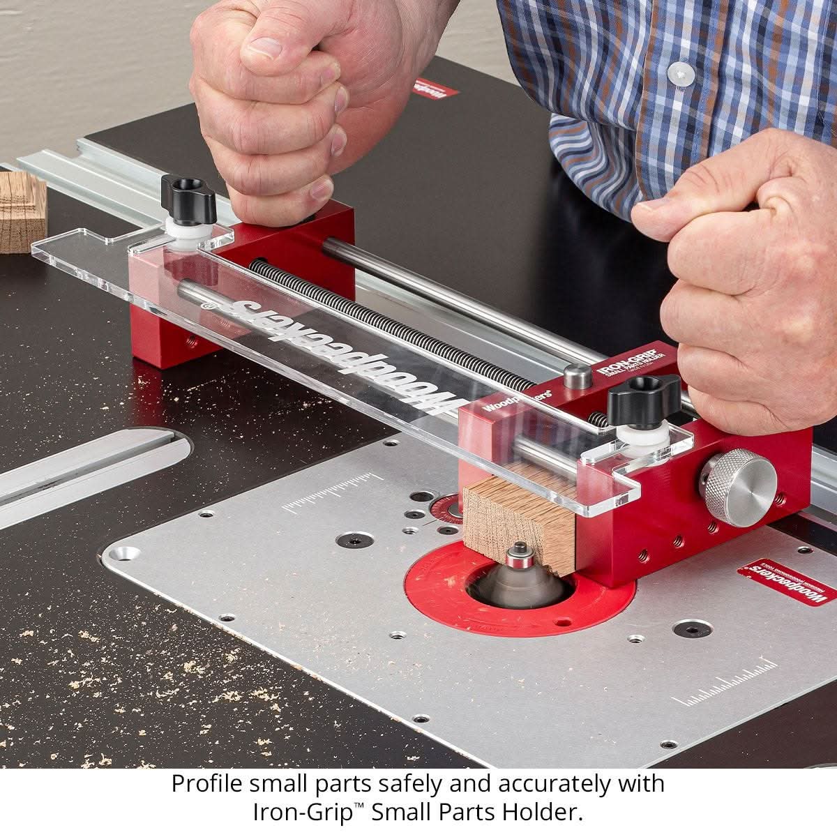 Woodpeckers IGSPH-EX 1.5 in. - 3 in. Extended Capacity Fence Guide for Iron-Grip Parts Holder
