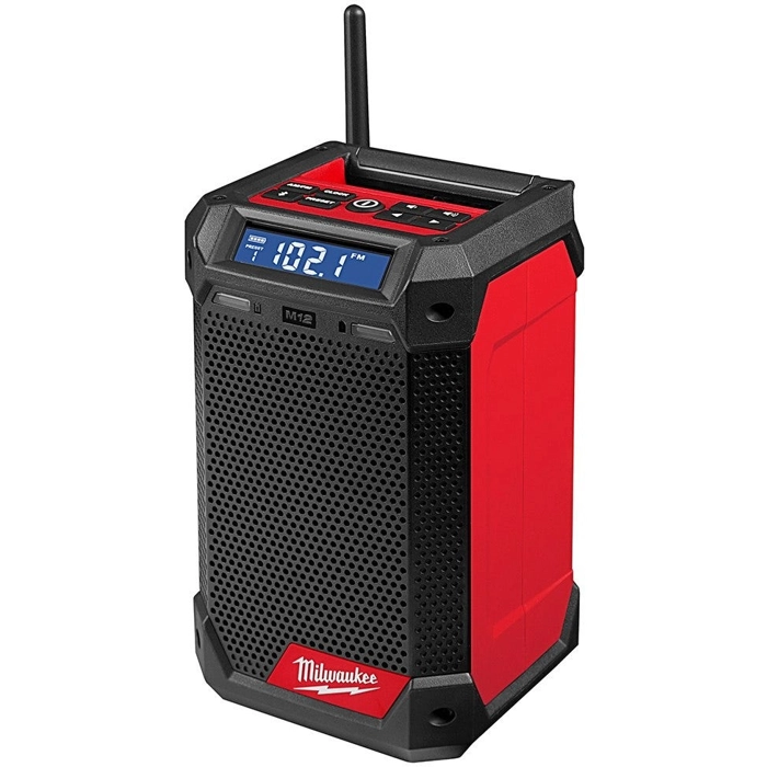 Milwaukee M12 Bluetooth Radio & Battery Charger with M12 REDLITHIUM HIGH OUTPUT CP 2.5Ah Battery Pack