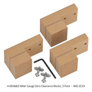 Woodpeckers IMG-ZCX3 in-DEXABLE Miter Gauge Zero Clearance Block (3-Pack)