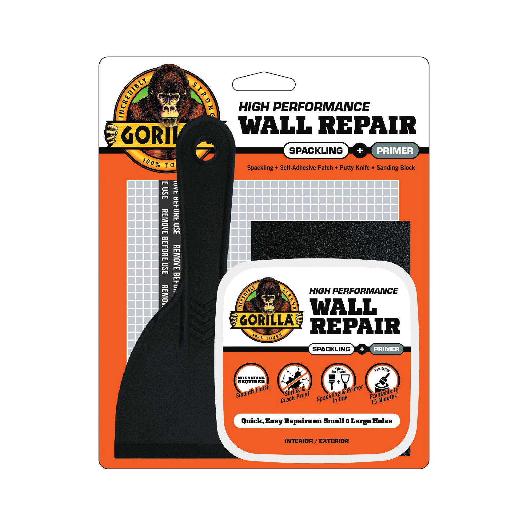 Gorilla Glue Wall Repair 4-Piece Kit, 8-fl.oz. (103959)
