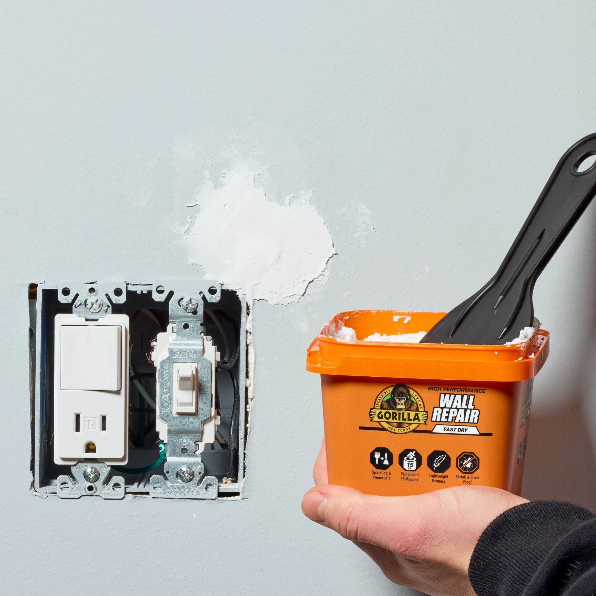 Gorilla Glue Wall Repair 4-Piece Kit, 8-fl.oz. (103959)