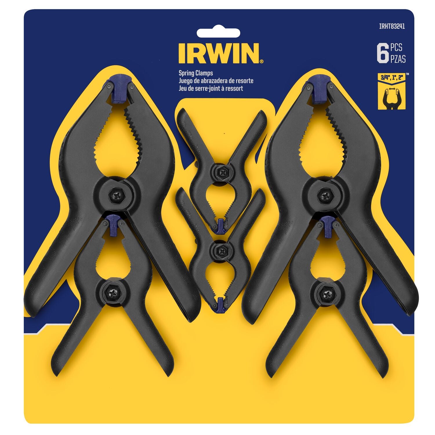 IRWIN IRHT83241 6-Piece Spring Clamp Set