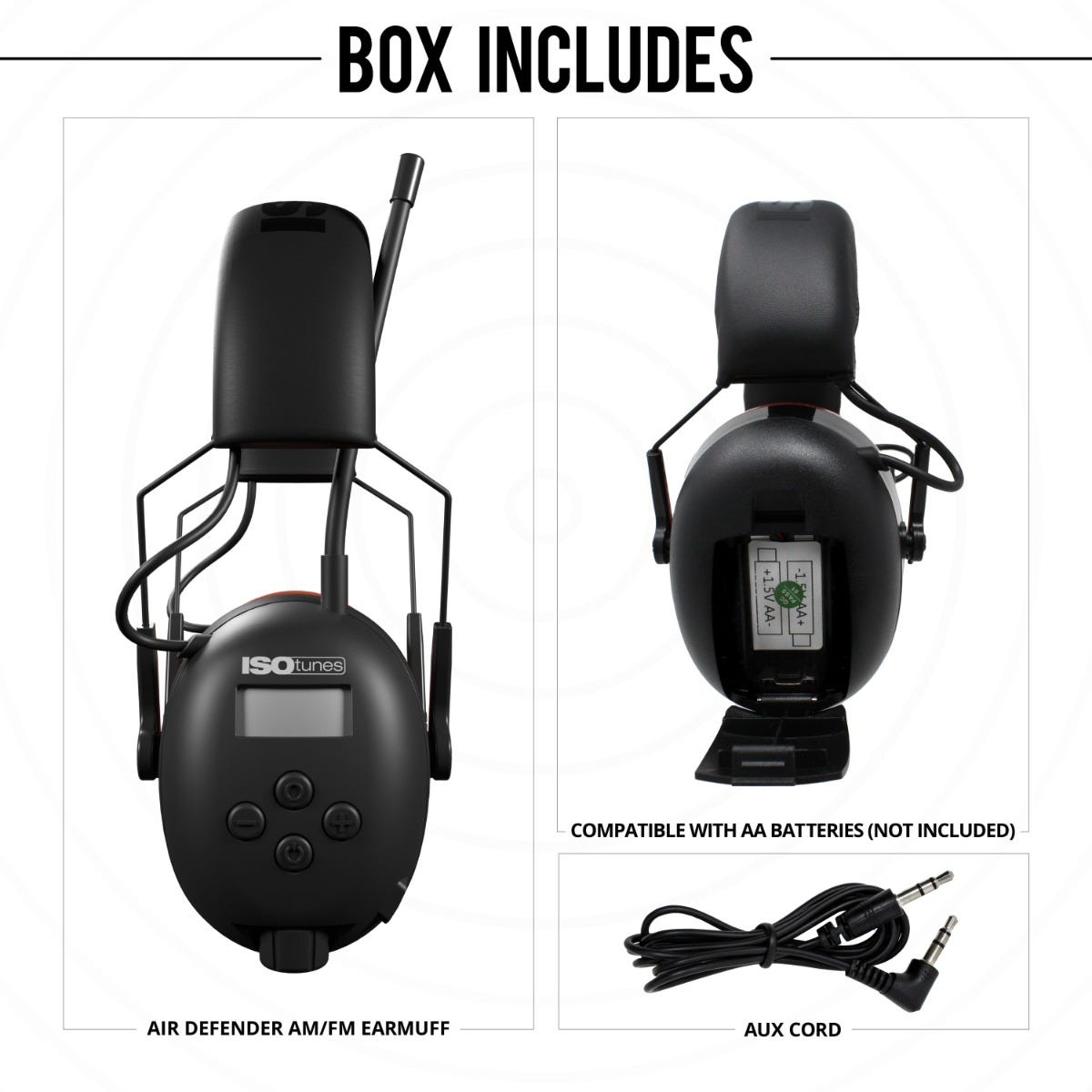 ISOTunes IT-91 AIR DEFENDER AM/FM Noise Isolating Earmuff