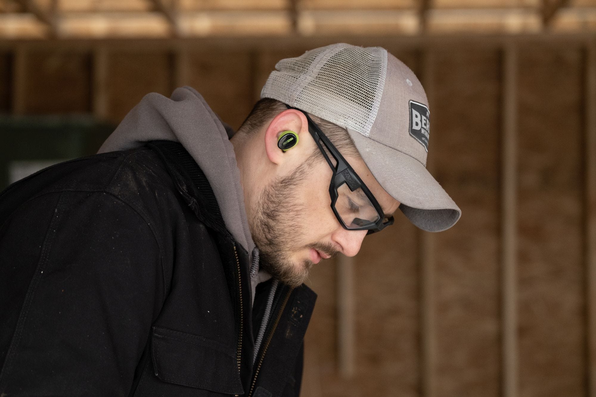 ISOtunes IT-15 FREE Aware True Wireless Bluetooth Earbuds - Safety Green, Ambient Listening Technology