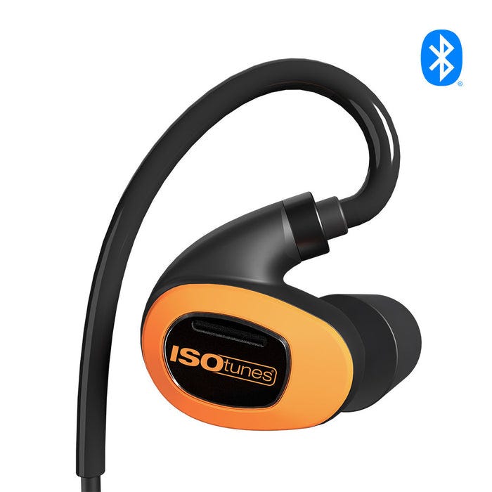 ISOTunes IT-21B PRO 3.0 Bluetooth Earbuds, Safety Orange