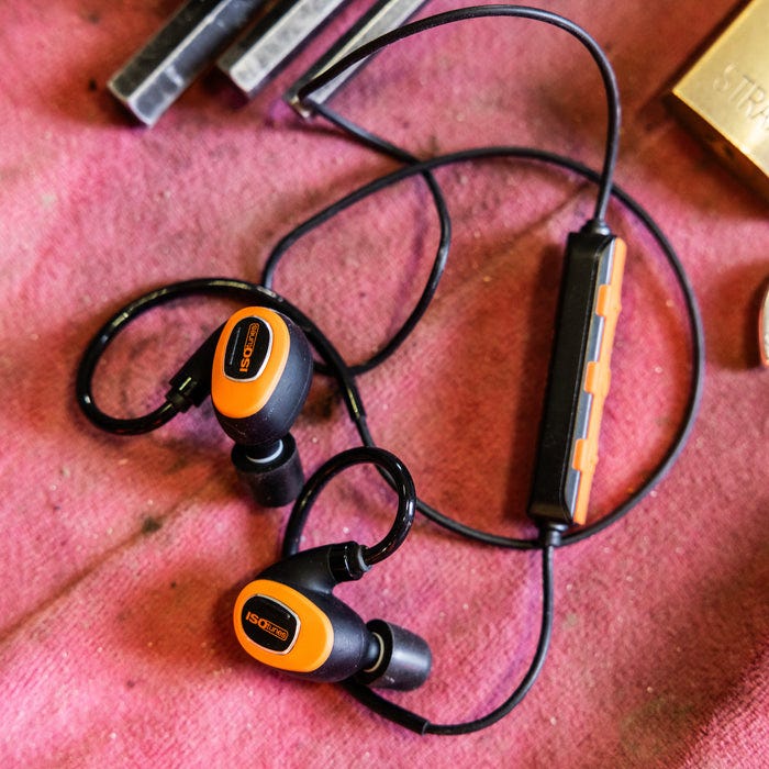 ISOTunes IT-21B PRO 3.0 Bluetooth Earbuds, Safety Orange