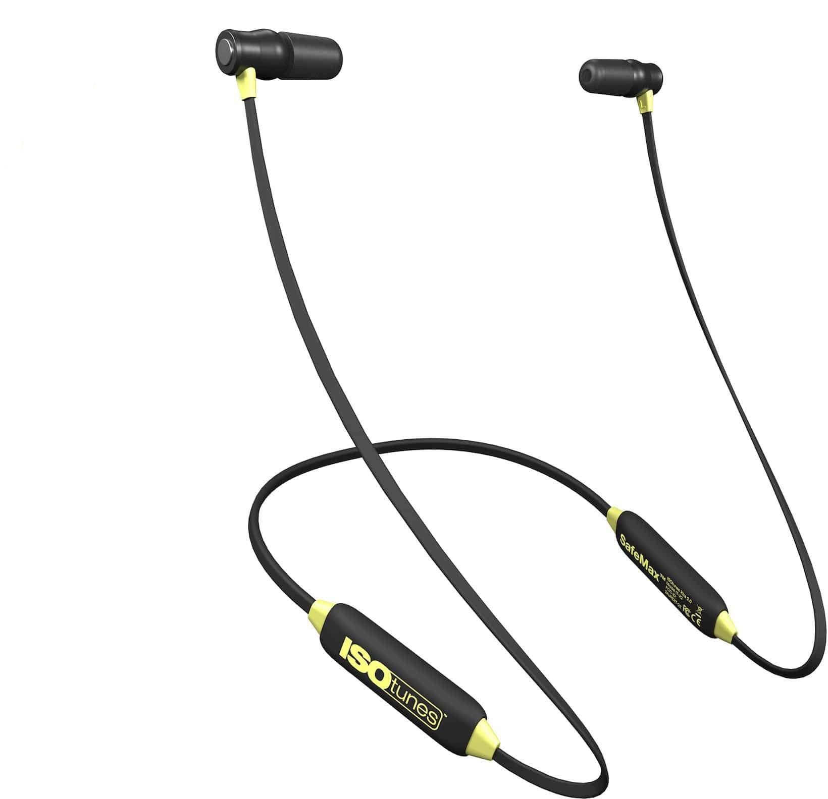 ISOtunes IT-22 XTRA 2.0 Bluetooth Safety Yellow OSHA-Approved Earbuds