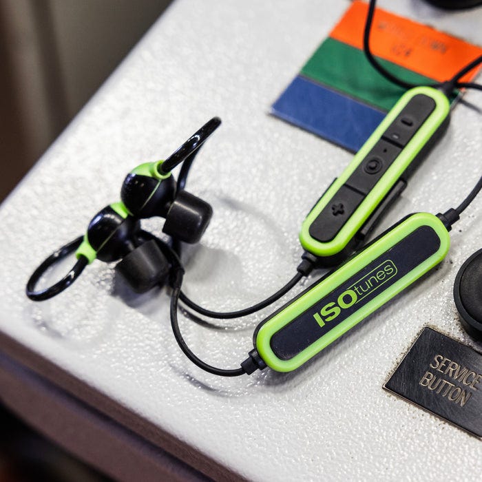 ISOTunes IT-38B PRO 2.0 Bluetooth Earbuds, ISOtunes Green