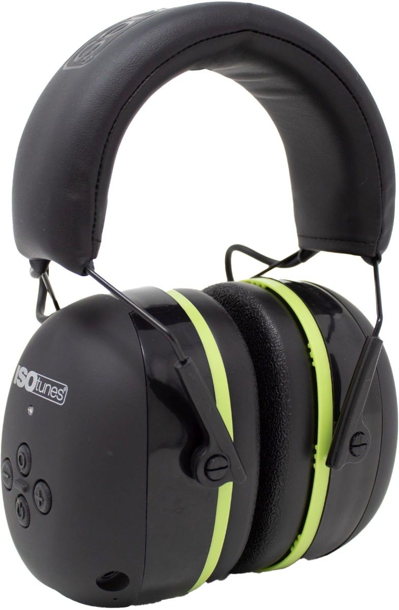 ISOtunes IT-46 AIR DEFENDER Bluetooth Earmuff - Black/Safety Green