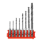 Bosch ITDDV08C 8-Piece Driven Impact Black Oxide Drill Bits w/ Clip for Custom Case System
