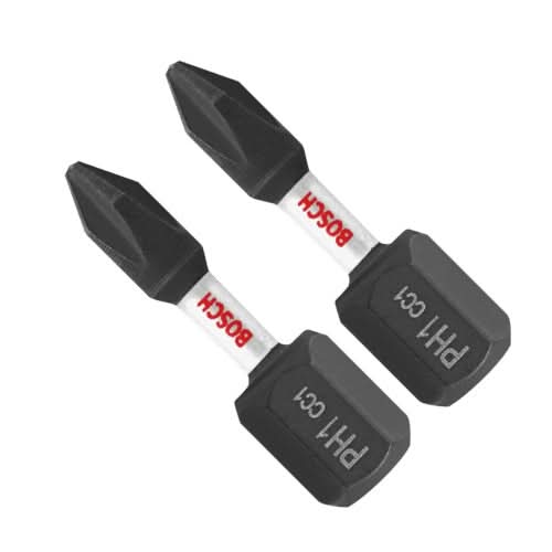 Bosch ITDPH1102 2-Piece Driven 1-in. Impact Phillips #1 Insert Bits