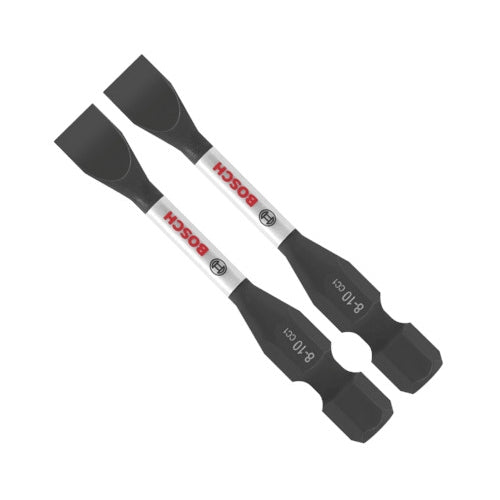 Bosch ITDSL810202 2-Piece Driven 2-in. Impact Slotted #8-10 Power Bits