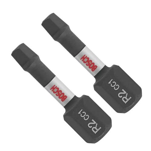 Bosch ITDSQ2102 2-Piece Driven 1-in. Impact Square #2 Insert Bits