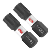 Bosch ITDT40102 2-Piece Driven 1-in. Impact Torx #40 Insert Bits