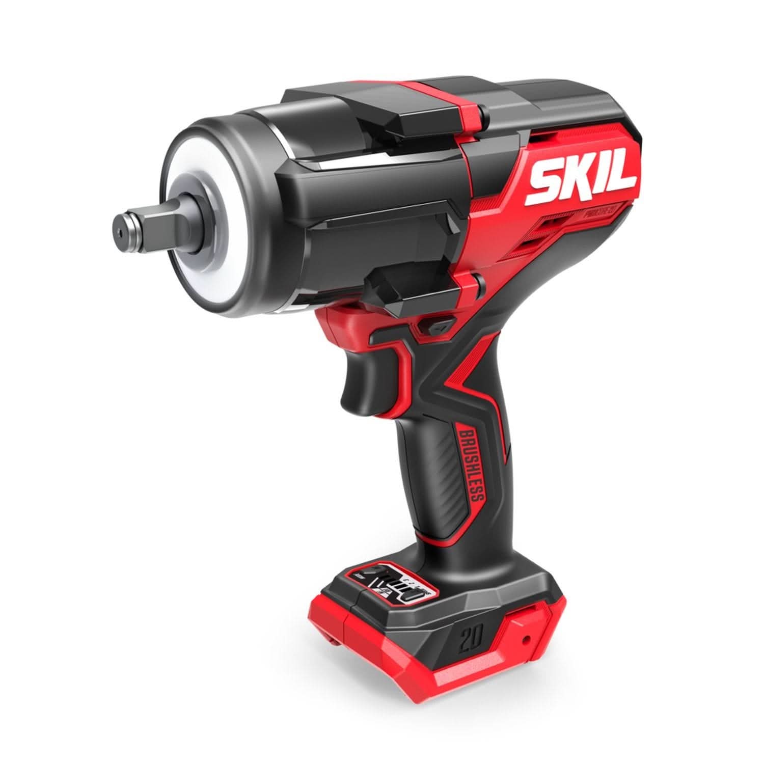 SKIL IW5761B-00 PWR CORE 20 Brushless 20V 1/2 In. Mid-Torque Impact Wrench, Tool Only