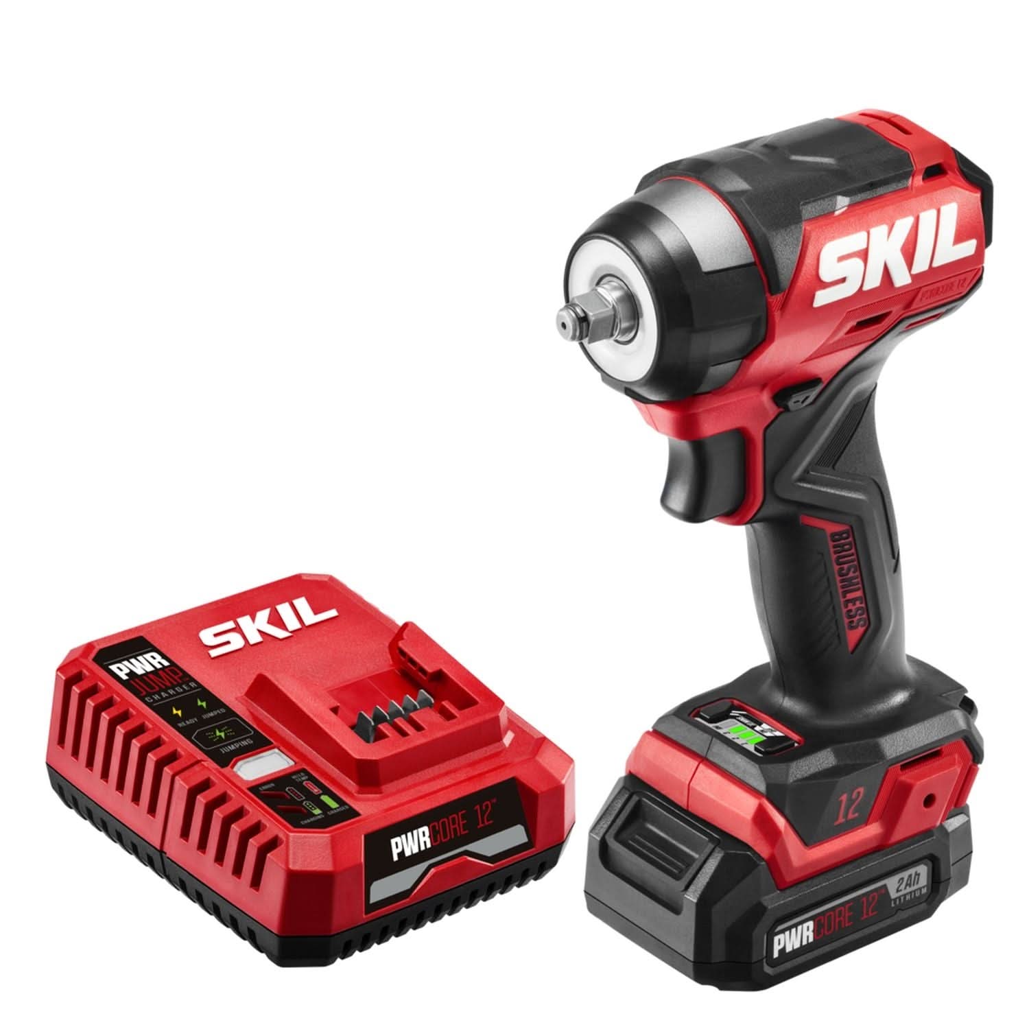 SKIL IW6744A-10 PWR CORE 12 Brushless 12V 3/8 IN. Impact Wrench Kit