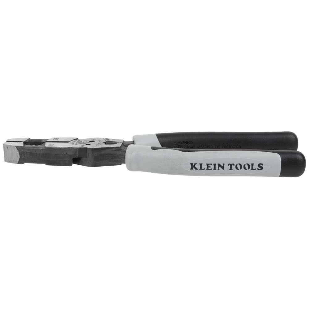 Klein Tools J2159CRTP Hybrid Pliers with Crimper, Fish Tape Puller