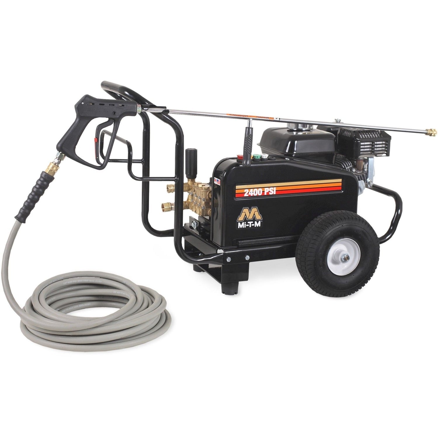 Mi-T-M JCW-2403-0MHB JCW Series 2400 PSI Gasoline Belt Drive Cold Water Pressure Washer