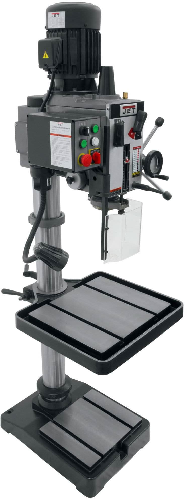 Jet 354022 GHD-20T, 20" Gear Head Tapping Drill Press 230V, 3Ph