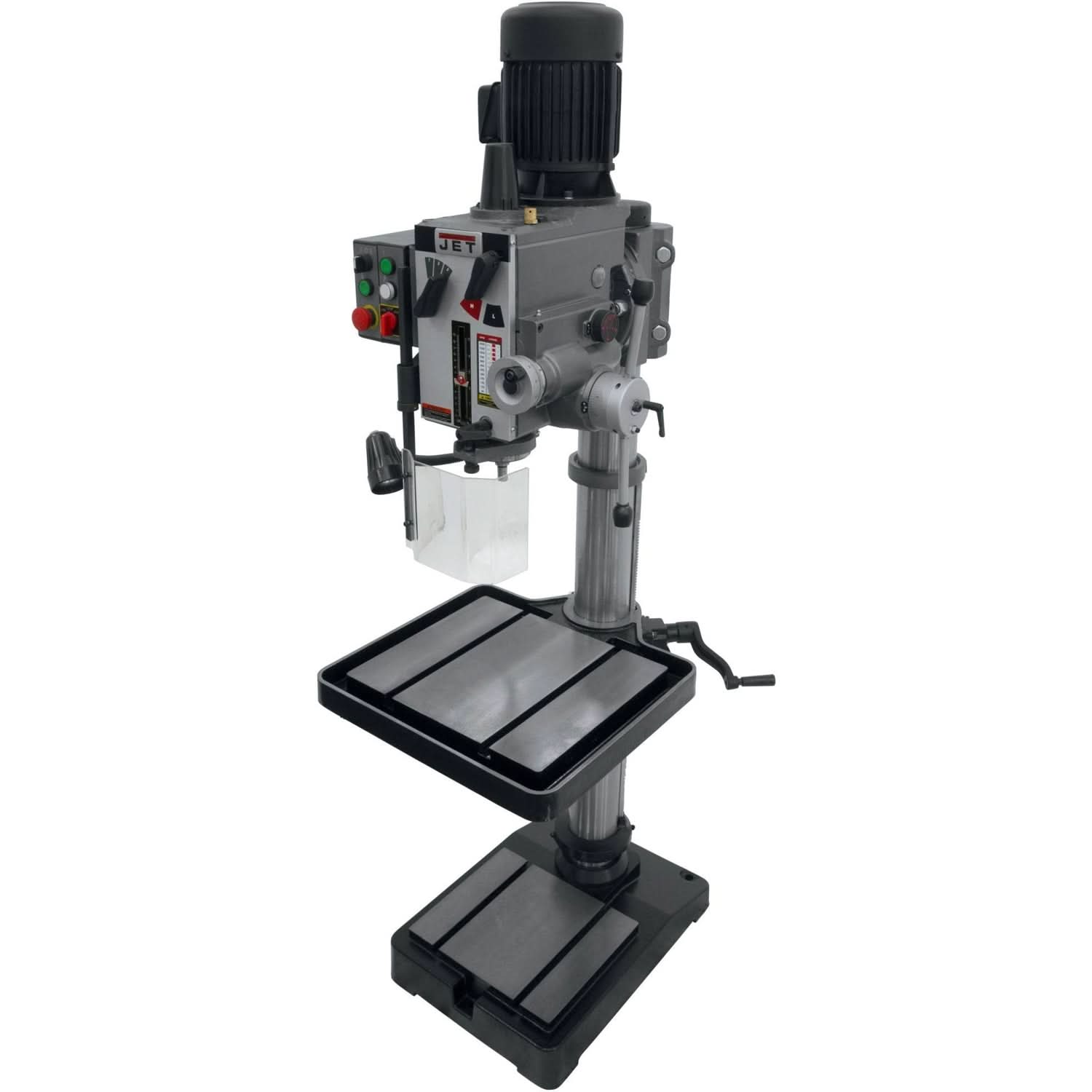 Jet 354026 GHD-20PFT, 20" Gear Head Tapping Drill Press With Power Down feed 230V, 3Ph