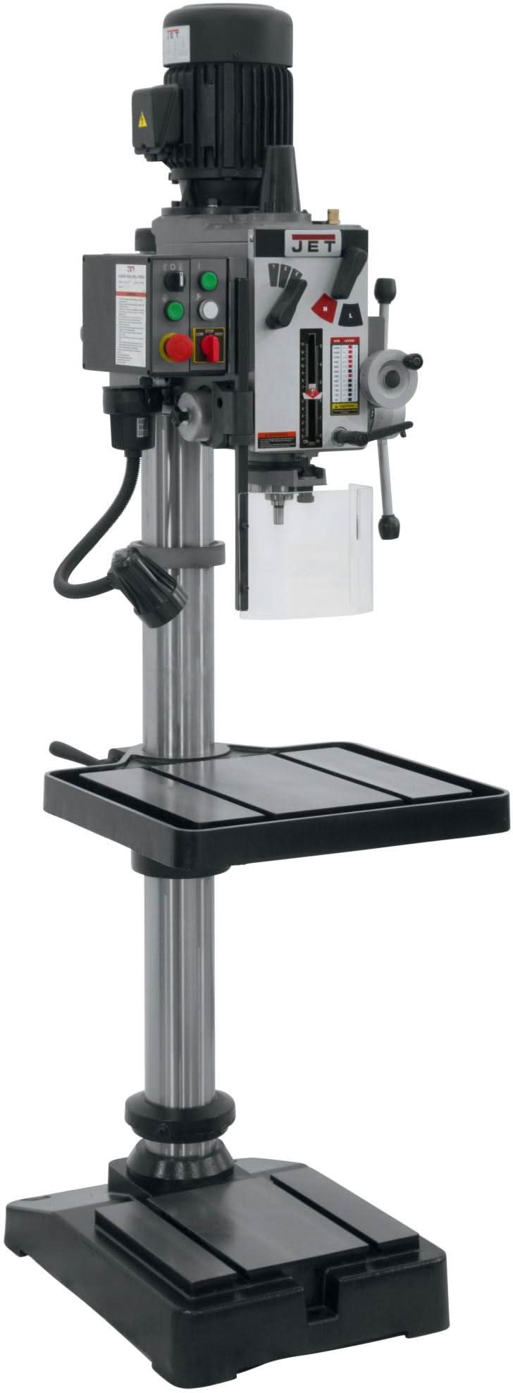 Jet 354026 GHD-20PFT, 20" Gear Head Tapping Drill Press With Power Down feed 230V, 3Ph