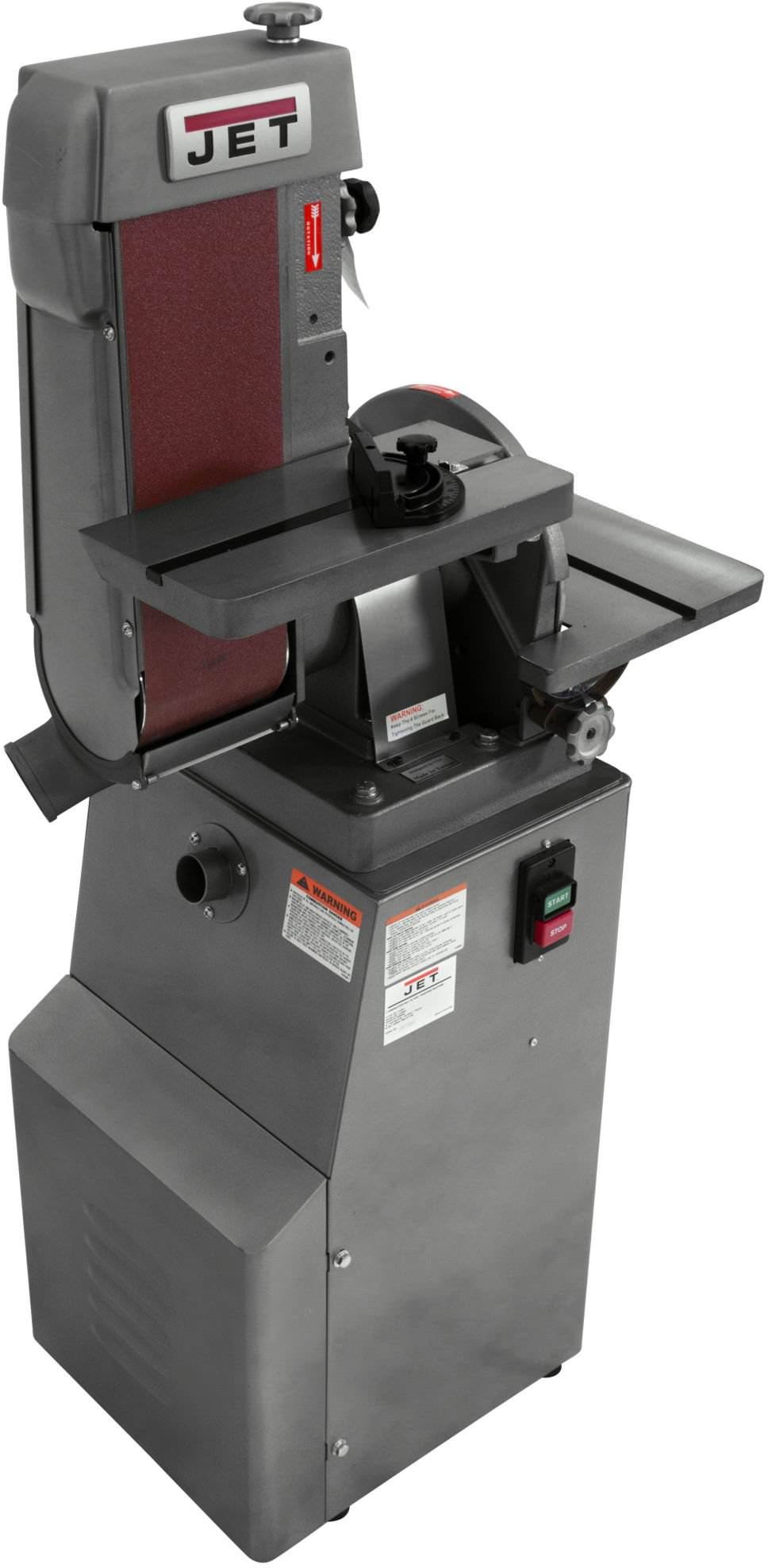 Jet 414551 J-4200A, 6 x 48 Industrial Combination Belt and Disc Finishing Machine 115V 1Ph