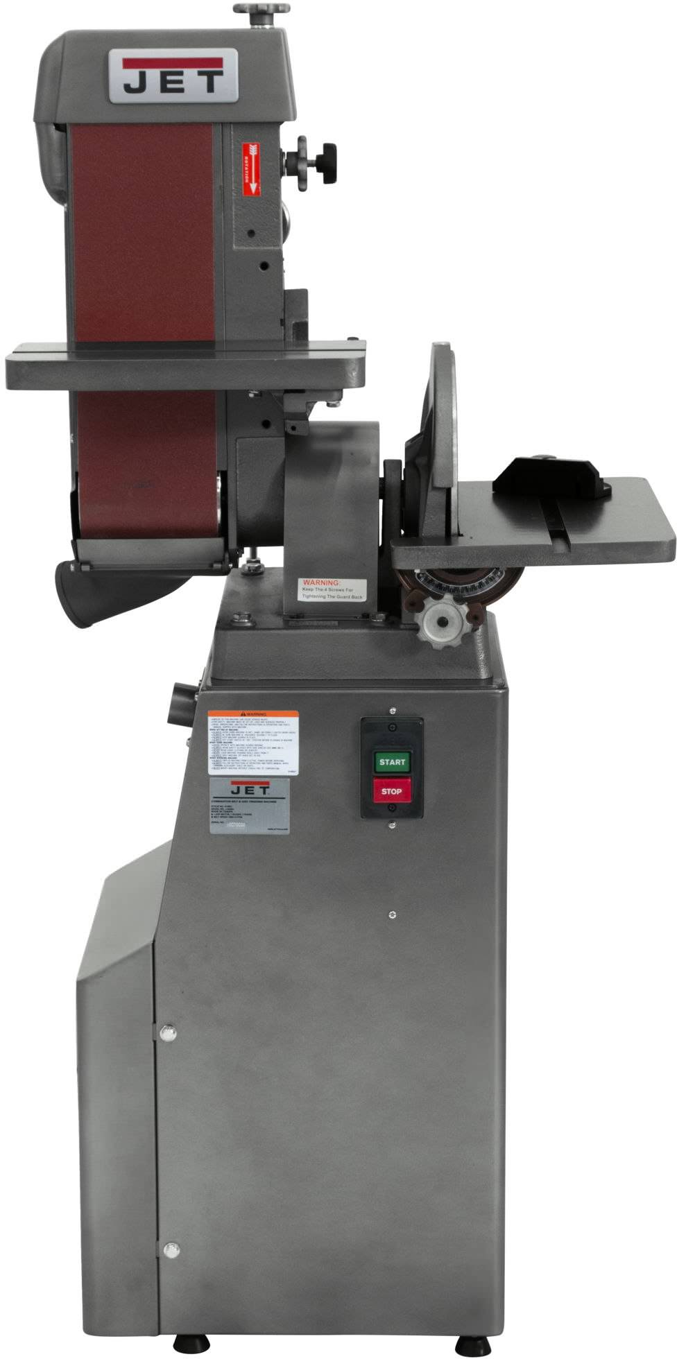 Jet 414552 J-4200A-2, 6 x 48 Industrial Combination Belt and Disc Finishing Machine 230V 1Ph