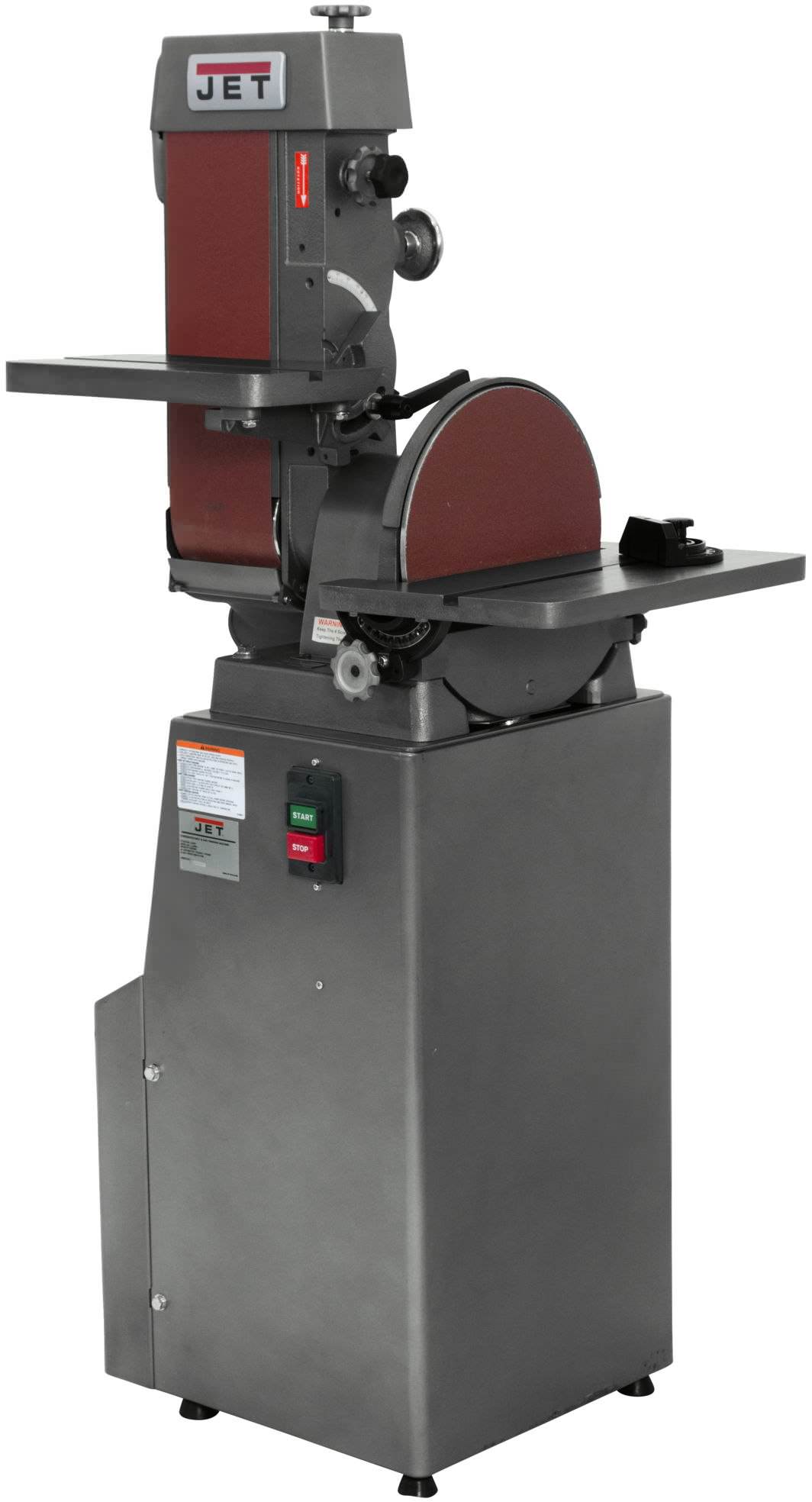 Jet 414552 J-4200A-2, 6 x 48 Industrial Combination Belt and Disc Finishing Machine 230V 1Ph