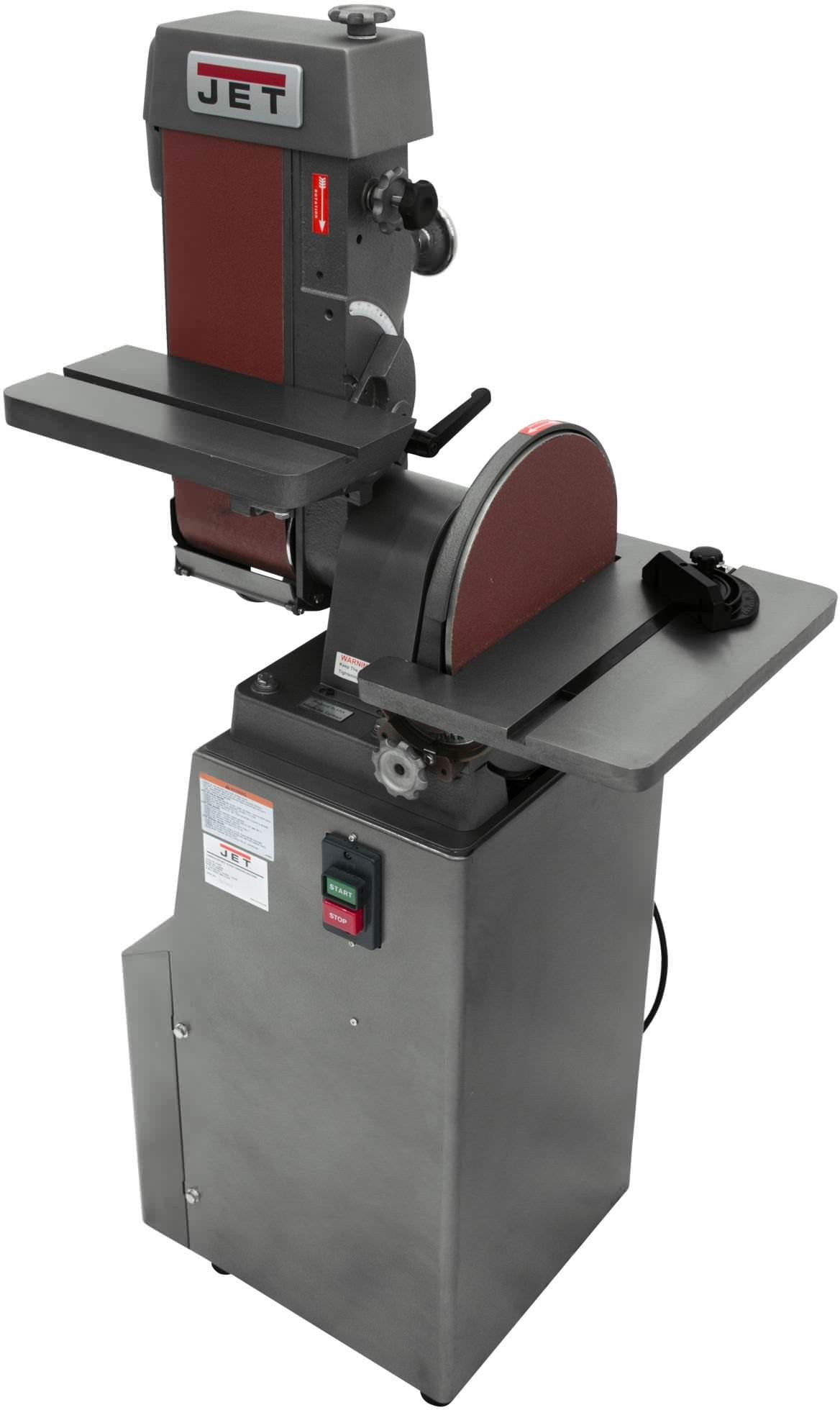 Jet 414552 J-4200A-2, 6 x 48 Industrial Combination Belt and Disc Finishing Machine 230V 1Ph