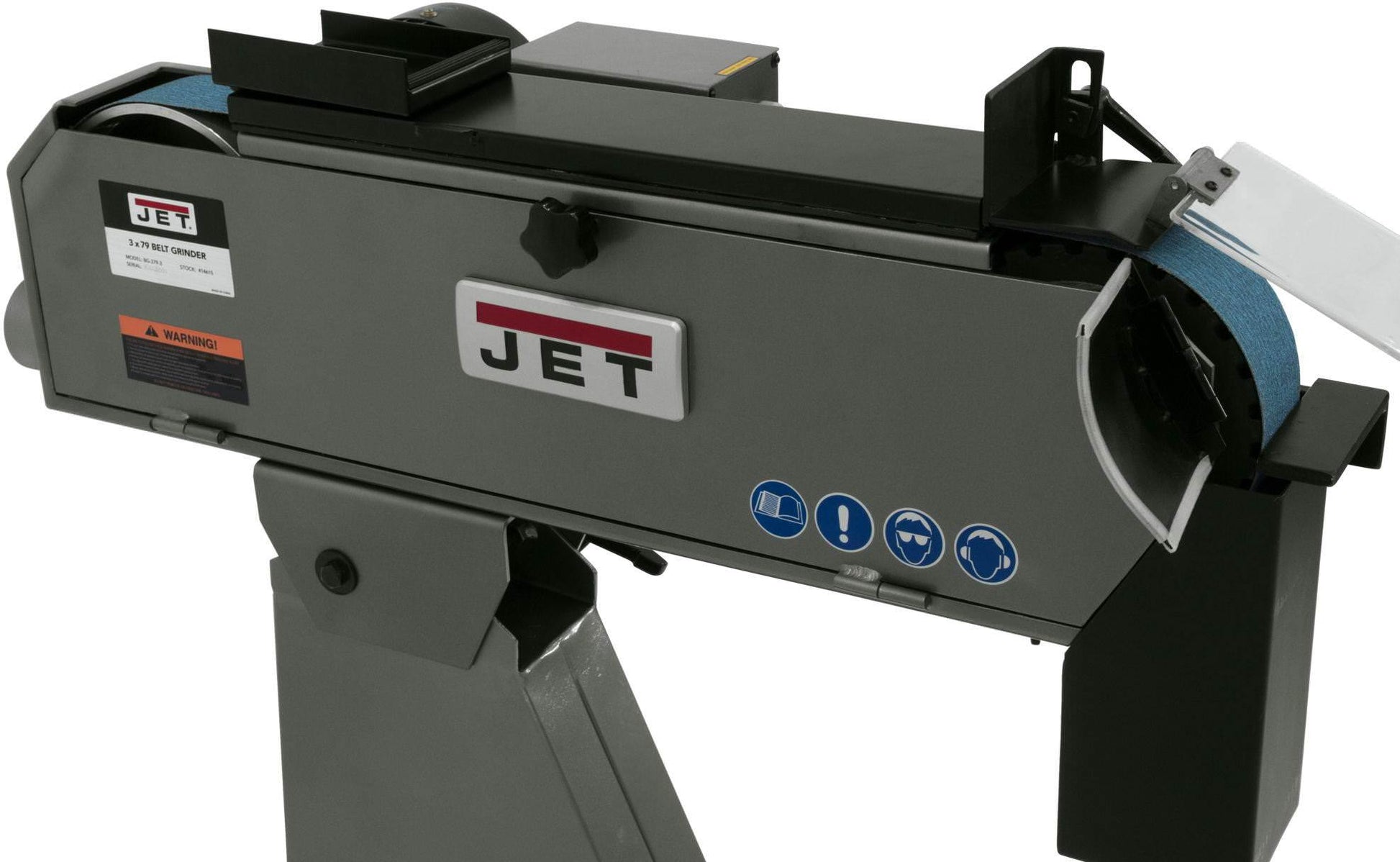 Jet 414615 BG-379-3, 3-in. x 79-in. Belt Grinder 220V 3-Phase