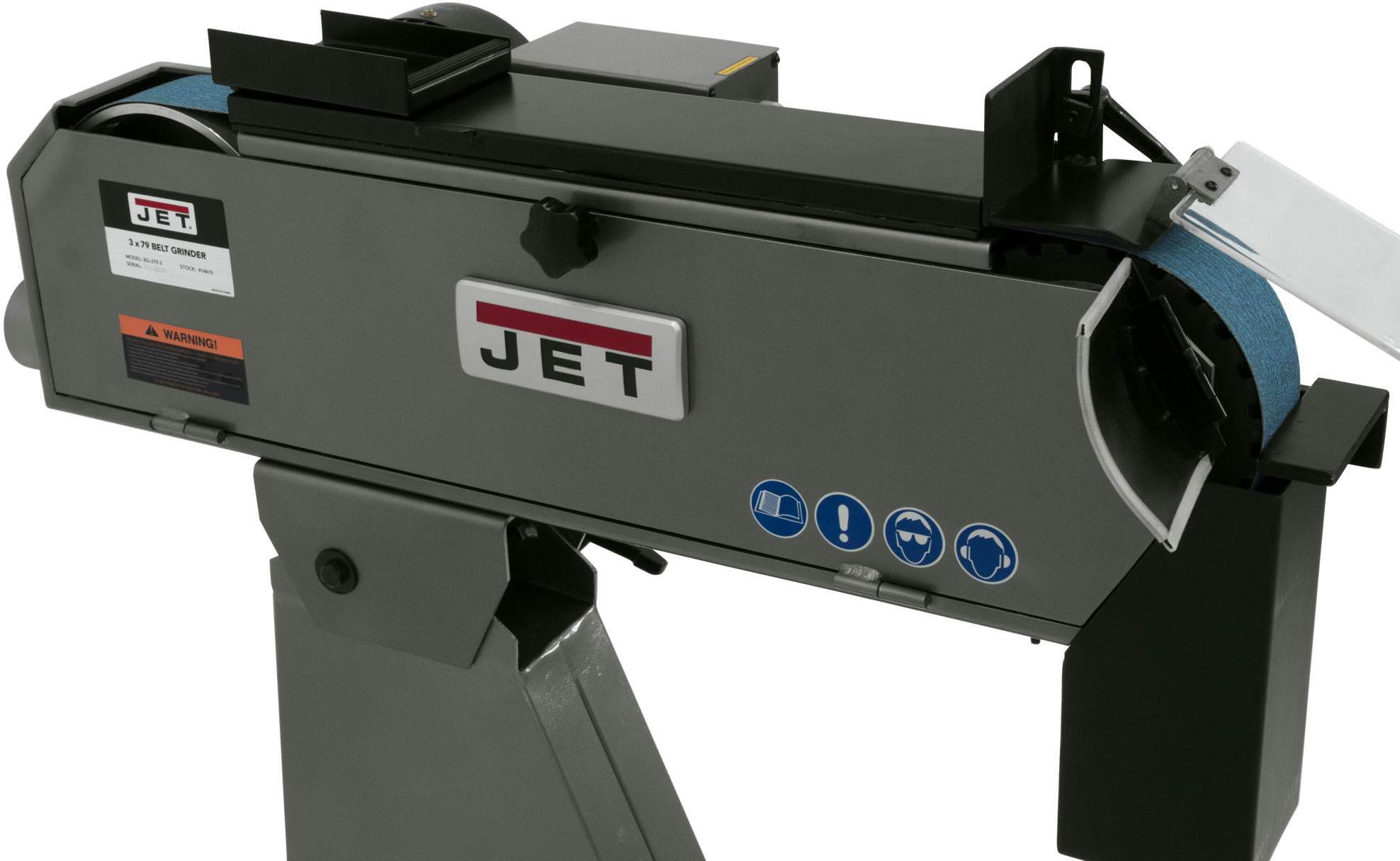 Jet 414615 BG-379-3, 3-in. x 79-in. Belt Grinder 220V 3-Phase