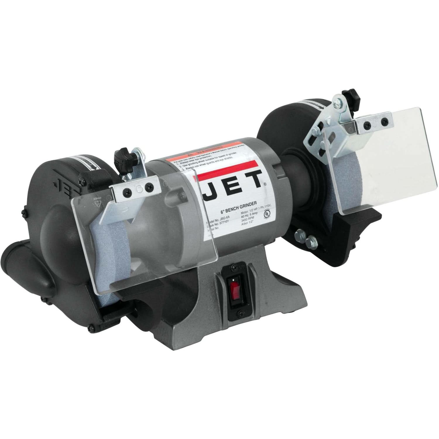 Jet 577101 JBG-6A, 6" Shop Bench Grinder