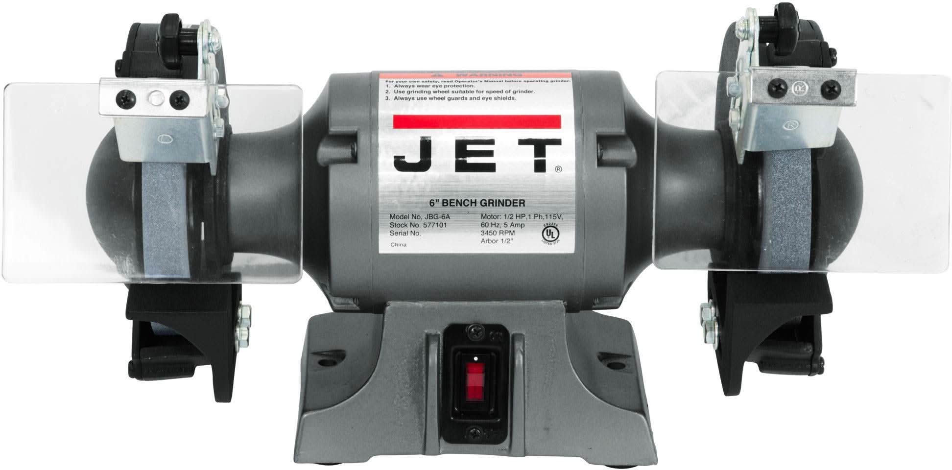 Jet 577101 JBG-6A, 6" Shop Bench Grinder