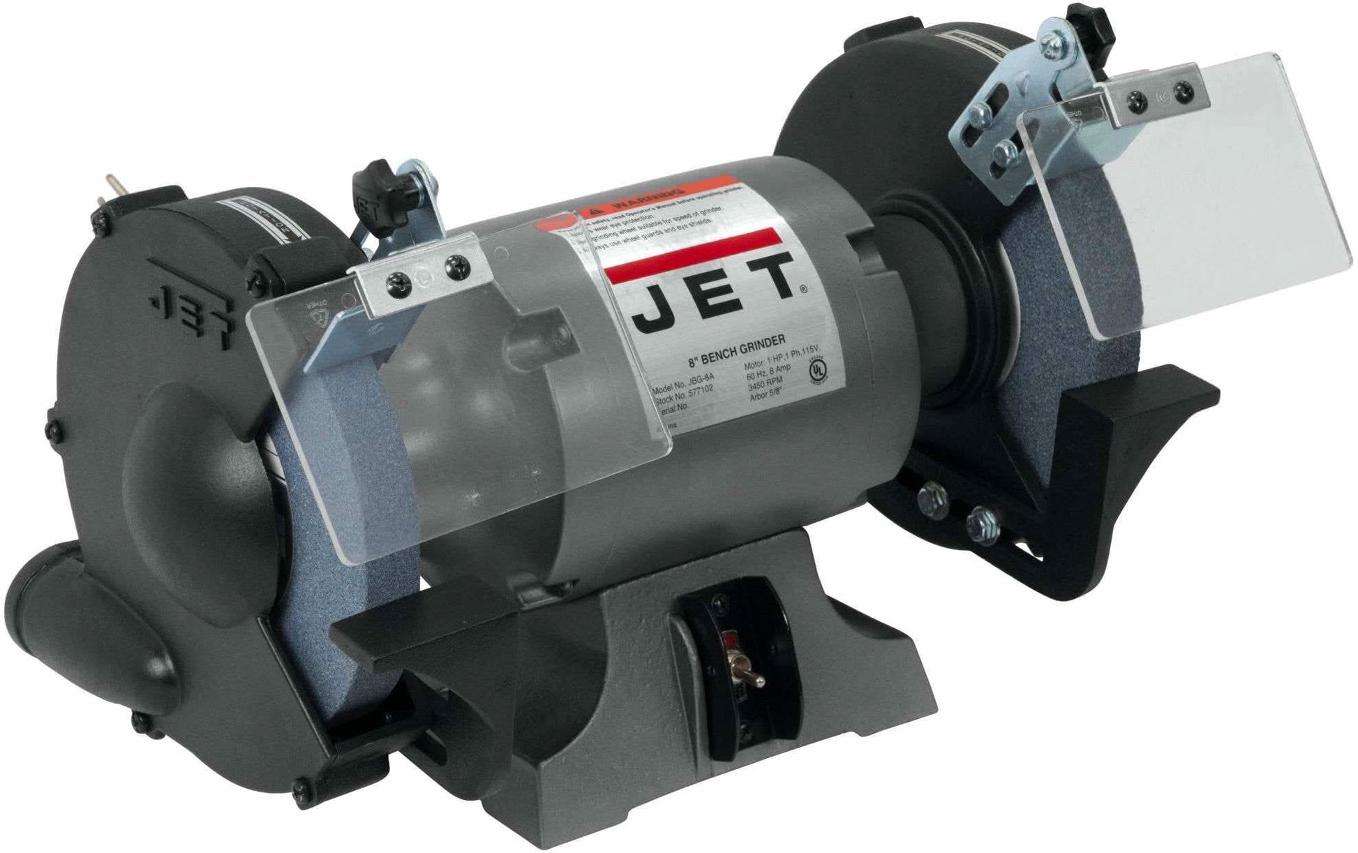 Jet 577102 JBG-8A, 8" Shop Bench Grinder