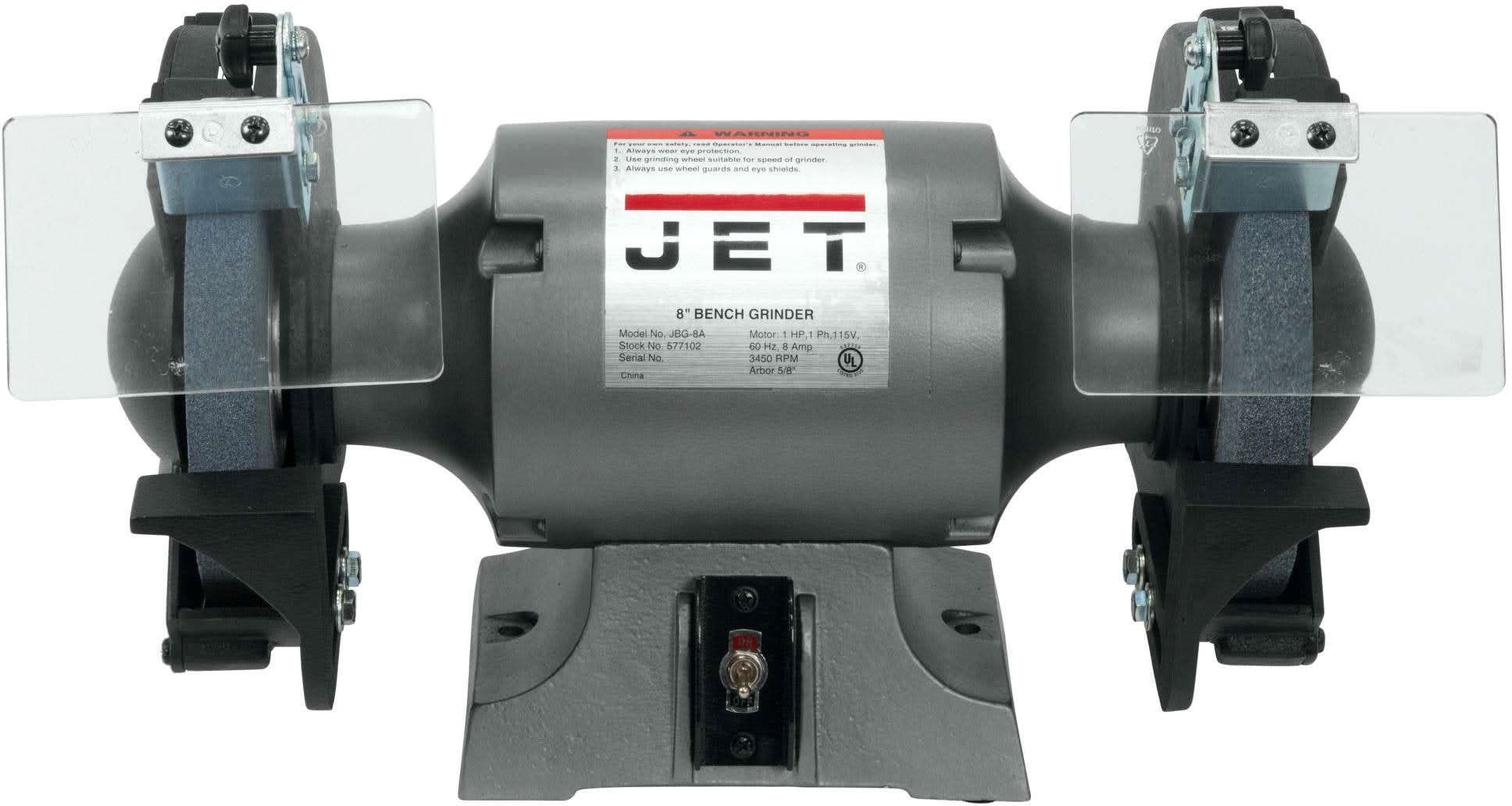 Jet 577102 JBG-8A, 8" Shop Bench Grinder