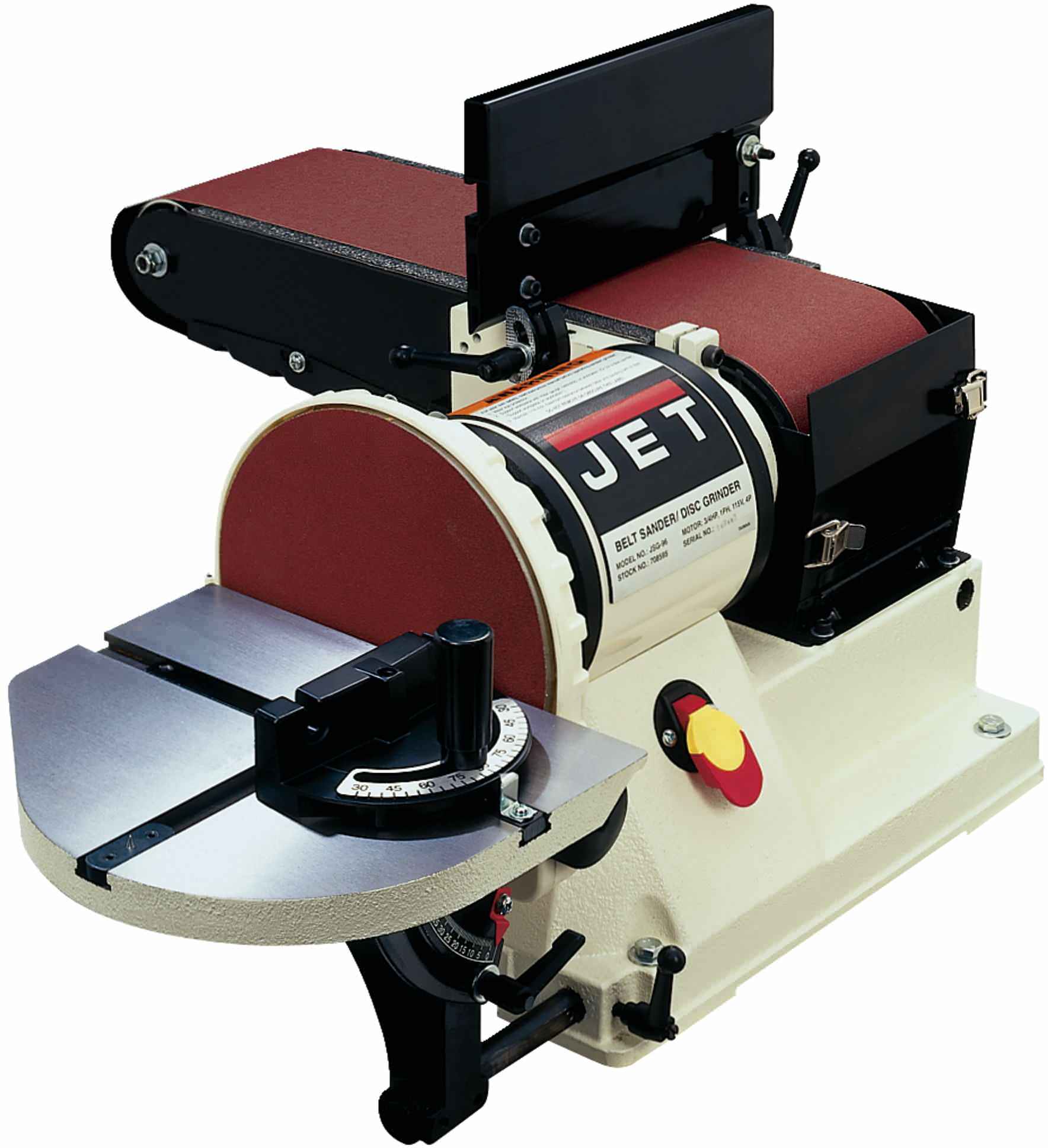 Jet 708595 JSG-96, Benchtop 6" x 48" Belt / 9" Disc Sander, 3/4HP 1Ph, 115V